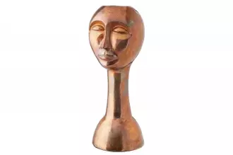 Váza FACE 50 CM antik měděná Váza FACE 50 CM antik měděná