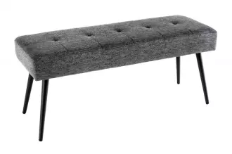 Lavice BOUTIQUE 100 CM šedá strukturovaná látka Lavice BOUTIQUE 100 CM šedá strukturovaná látka