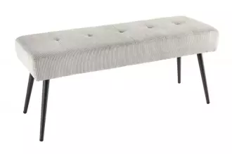 Lavice BOUTIQUE 100 CM světle šedá manšestr Lavice BOUTIQUE 100 CM světle šedá manšestr