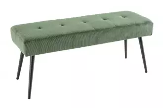 Lavice BOUTIQUE 100 CM zelená manšestr Lavice BOUTIQUE 100 CM zelená manšestr