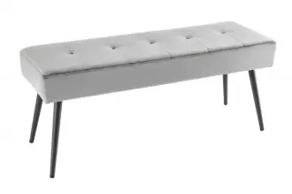 Lavice BOUTIQUE 100 CM šedá samet Lavice BOUTIQUE 100 CM šedá samet