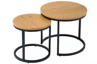 2SET odkládací stolek ELEGANCE dubový vzhled 2SET odkládací stolek ELEGANCE dubový vzhled