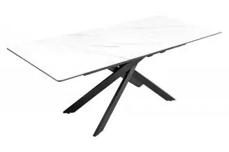 Jídelní stůl ALPINE WHITE 160-200 CM keramika rozkládací Jídelní stůl ALPINE WHITE 160-200 CM keramika rozkládací