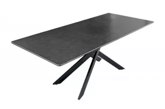 Jídelní stůl ALPINE ANTRACIT 160-200 CM keramika rozkládací Jídelní stůl ALPINE ANTRACIT 160-200 CM keramika rozkládací