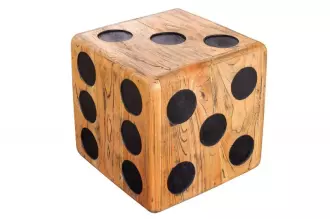 Odkládací stolek CUBE 40 CM masiv mindi Odkládací stolek CUBE 40 CM masiv mindi