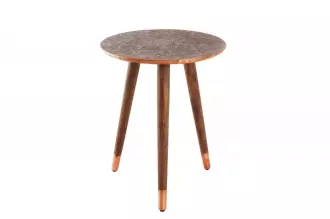 Odkládací stolek ALCASAR 50 CM antik měděný Odkládací stolek ALCASAR 50 CM antik měděný