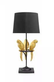 Stolní lampa WILDLIFE PARROT 75 CM černá zlatá Stolní lampa WILDLIFE PARROT 75 CM černá zlatá