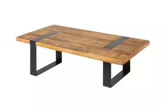 Konferenční stolek IRON CRAFT 100 CM přírodní masiv mango Konferenční stolek IRON CRAFT 100 CM přírodní masiv mango