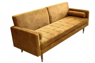 Pohovka COUTURE 195 CM tmavě žlutá rozkládací Pohovka COUTURE 195 CM tmavě žlutá rozkládací