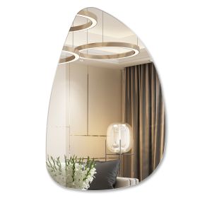 Zrcadlo organického tvaru STONE 76x50 CM s fazetou Zrcadlo organického tvaru STONE 76x50 CM s fazetou