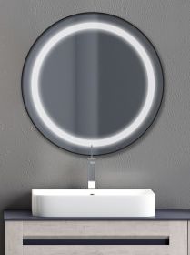 Zrcadlo STARLIGHT SENZOR BLACK 70 CM Zrcadlo STARLIGHT SENZOR BLACK 70 CM