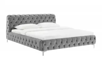 Postel MODERN BAROCCO 160x200 CM šedá samet Postel MODERN BAROCCO 160x200 CM šedá samet