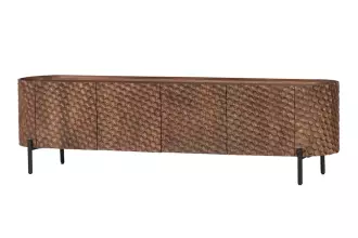 Televizní stolek ADLON II 3D 160 CM hnědý masiv mango Televizní stolek ADLON II 3D 160 CM hnědý masiv mango