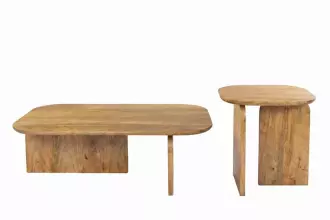 2SET konferenční stolek GATSBY 100/45 CM masiv mango