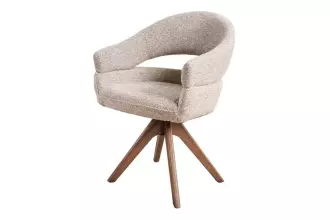 Jídelní židle ORGANIKO otočná 180° taupe béžová/hnědá Jídelní židle ORGANIKO otočná 180° taupe béžová/hnědá