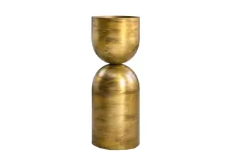 Váza SANDGLASS L 55 CM železná mosaz Váza SANDGLASS L 55 CM železná mosaz