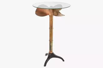 Barový stůl OCEAN 100 CM měděný Barový stůl OCEAN 100 CM měděný