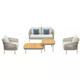 Zahradní 4 místná sedací souprava CALYPSO BEIGE TEAK Zahradní 4 místná sedací souprava CALYPSO BEIGE TEAK