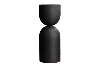 Váza SANDGLASS L 55 CM černá železo Váza SANDGLASS L 55 CM černá železo