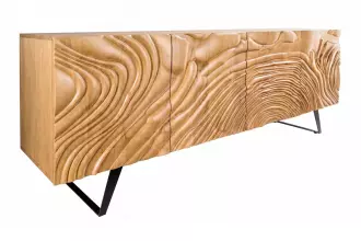Komoda FLUID II 3D 175 CM krémová masiv mango Komoda FLUID II 3D 175 CM krémová masiv mango