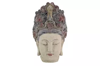 Soška BUDDHA HEAD 45 CM vícebarevná Soška BUDDHA HEAD 45 CM vícebarevná