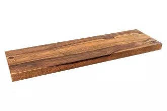 Nástěnná police PURE 60 CM hnědá masiv sheesham