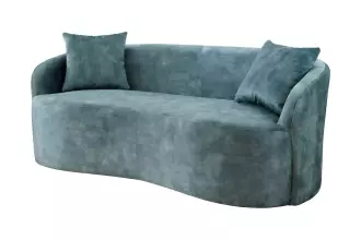 Pohovka ELEMENTAL 180 CM petrolejová samet Pohovka ELEMENTAL 180 CM petrolejová samet