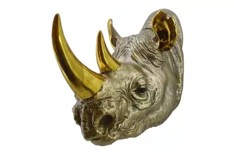Nástěnná dekorace RHINO 40 CM zlatá Nástěnná dekorace RHINO 40 CM zlatá