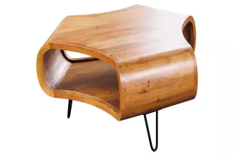 Konferenční stolek SPIN 70 CM masiv akácie honey Konferenční stolek SPIN 70 CM masiv akácie honey
