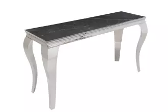 Konzolový stolek MODERN BAROCCO 140 CM chrom slinutý kámen Konzolový stolek MODERN BAROCCO 140 CM chrom slinutý kámen