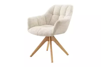 2SET jídelní židle PAPILLON šampaňská béžová/přírodní žinylková tkanina otočná 2SET jídelní židle PAPILLON šampaňská béžová/přírodní žinylková tkanina otočná