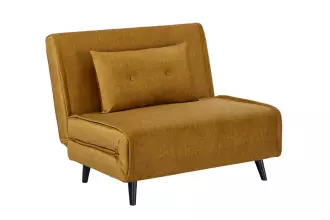 Rozkládací křeslo SMART MULTIFUNCTION 100 CM tmavě žluté samet Rozkládací křeslo SMART MULTIFUNCTION 100 CM tmavě žluté samet