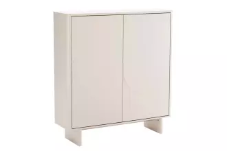 Vysoká komoda SAVOY 3D 130 CM bílá/mramor