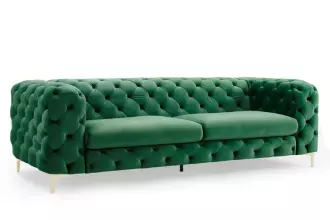 Pohovka MODERN BAROCCO 240 CM smaragdově zelená samet Pohovka MODERN BAROCCO 240 CM smaragdově zelená samet