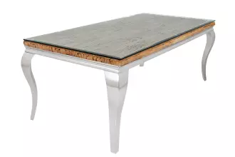 Jídelní stůl MODERN BAROCCO BARRACUDA 200 CM chrom Jídelní stůl MODERN BAROCCO BARRACUDA 200 CM chrom