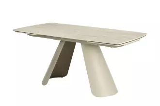 Rozkládací jídelní stůl VOGUE 160-240 CM béžový keramika Rozkládací jídelní stůl VOGUE 160-240 CM béžový keramika
