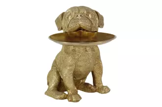 Dekorativní mísa/Pokladnička BULLDOG 32 CM zlatá Dekorativní mísa/Pokladnička BULLDOG 32 CM zlatá
