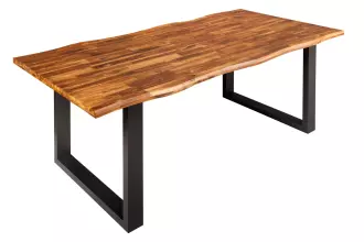Jídelní stůl GENESIS 160 CM masiv akácie/antracitová Jídelní stůl GENESIS 160 CM masiv akácie/antracitová