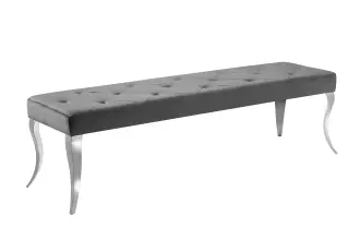 Lavice MODERN BAROCCO 170 CM ušlechtilá šedá samet Lavice MODERN BAROCCO 170 CM ušlechtilá šedá samet