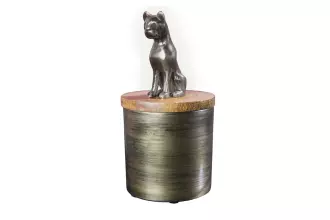 Dóza PANTHER 20 CM zlatá masiv mango Dóza PANTHER 20 CM zlatá masiv mango