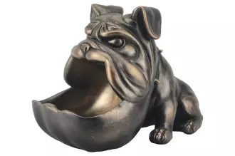 Dekorační mísa BULLDOG 30 CM bronzová Dekorační mísa BULLDOG 30 CM bronzová
