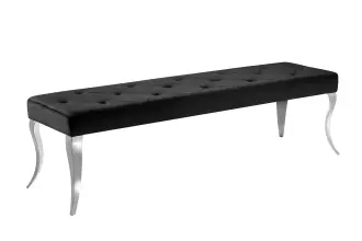Lavice MODERN BAROCCO 170 CM černá samet Lavice MODERN BAROCCO 170 CM černá samet