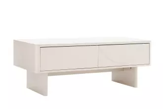 Konferenční stolek SAVOY 3D 120 CM bílý/mramor Konferenční stolek SAVOY 3D 120 CM bílý/mramor
