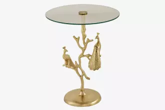 Odkládací stolek WILDLIFE PEACOCK 60 CM zlatý Odkládací stolek WILDLIFE PEACOCK 60 CM zlatý