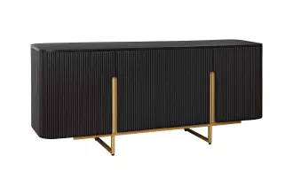 Komoda GATSBY 160 CM černá/zlatá masiv mango Komoda GATSBY 160 CM černá/zlatá masiv mango