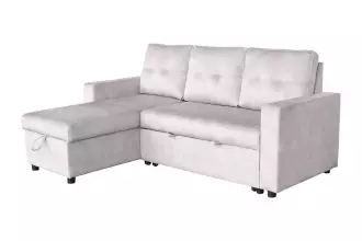 Rozkládací rohová pohovka s ÚP APARTMENT II UNI 205 CM šampaňská béžová samet