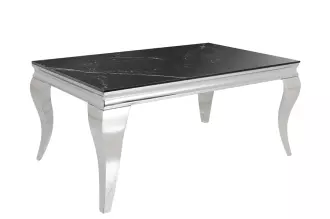 Konferenční stolek MODERN BAROCCO 100 CM chrom slinutý kámen Konferenční stolek MODERN BAROCCO 100 CM chrom slinutý kámen