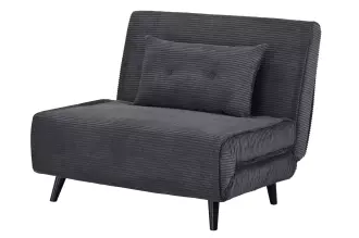 Rozkládací křeslo SMART MULTIFUNCTION 100 CM šedá manšestr Rozkládací křeslo SMART MULTIFUNCTION 100 CM šedá manšestr