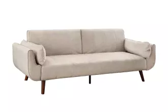 Pohovka DIVANI 220 CM šampaňsko béžová samet rozkládací Pohovka DIVANI 220 CM šampaňsko béžová samet rozkládací