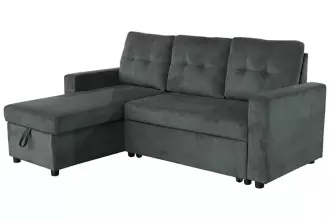Rozkládací rohová pohovka s ÚP APARTMENT II UNI 205 CM zelená manšestr Rozkládací rohová pohovka s ÚP APARTMENT II UNI 205 CM zelená manšestr